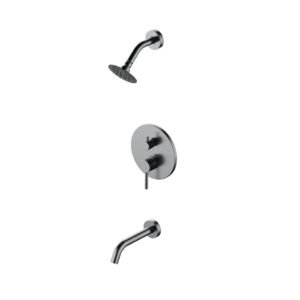 0106/I1 Inox One Monocomando – Juego monocomando para bañera y ducha