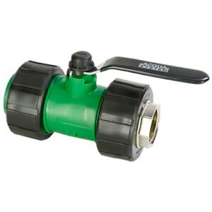 VÁLVULA ESFÉRICA CON MEDIA UNIÓN MIXTA MACHO TERMOFUSIÓN ACQUA SYSTEM