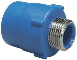 TUBO FUSIÓN HEMBRA INSERTO MACHO POLIMEX AZUL
