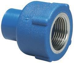 TUBO FUSIÓN MACHO INSERTO HEMBRA POLIMEX AZUL